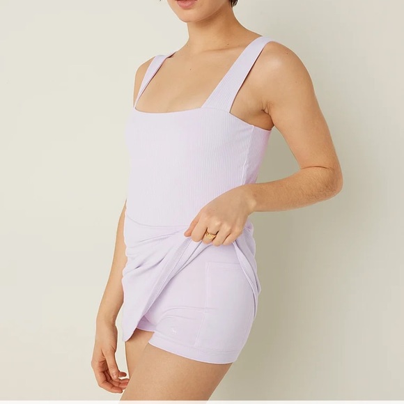 PINK Victoria’s Secret Rib Square Neck Active Dress - Picture 3 of 6